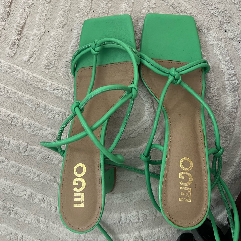 EGO GREEN Lace up strappy Heels Size 11